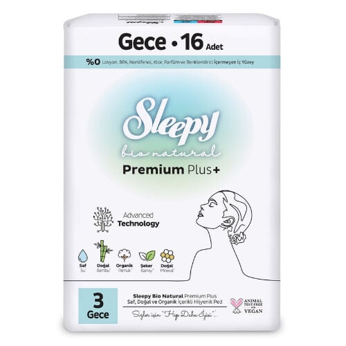 Sleepy Bio Süper Eco Gece 16 lı