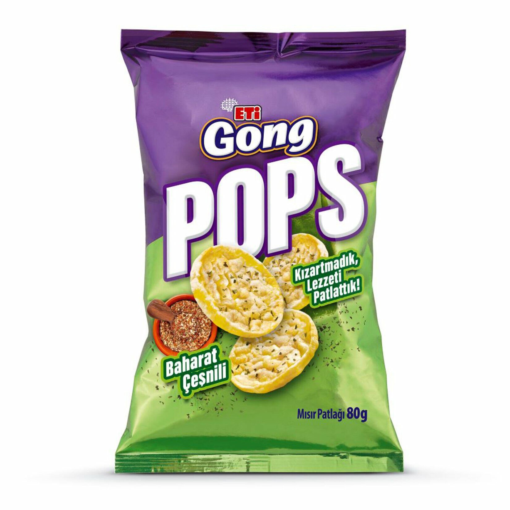 Eti Gong Pops Baharatlı Çeşnili 80gr