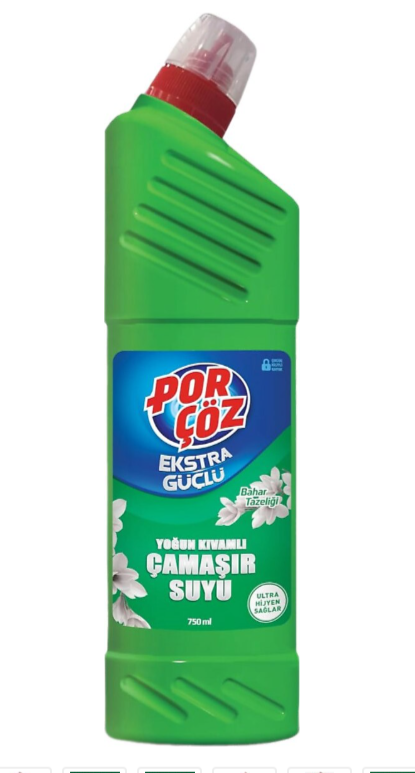 Porçöz Ultra Çamaşır Suyu Bahar Tazeliği 750ml
