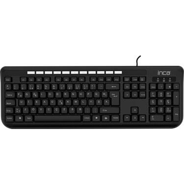 INCA Black Laser Print Usb Klavye