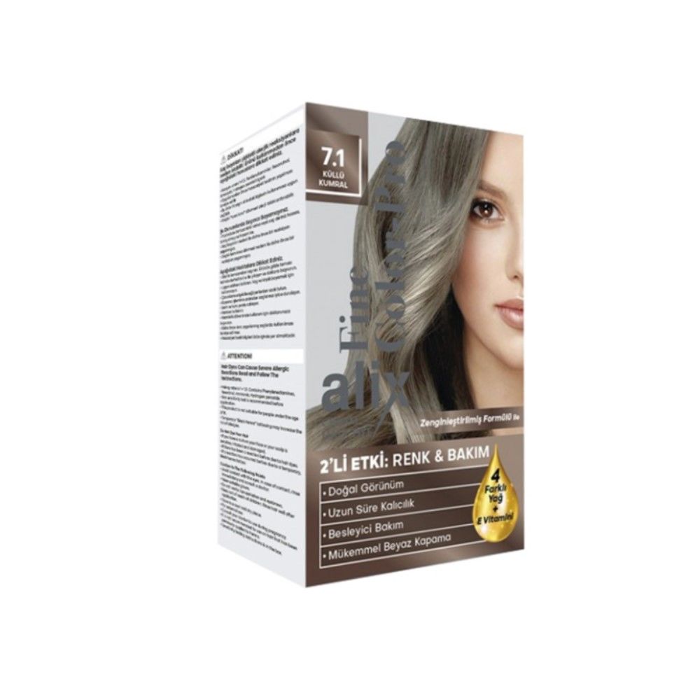 Alix Kit Saç Boyası 7.1 50ml