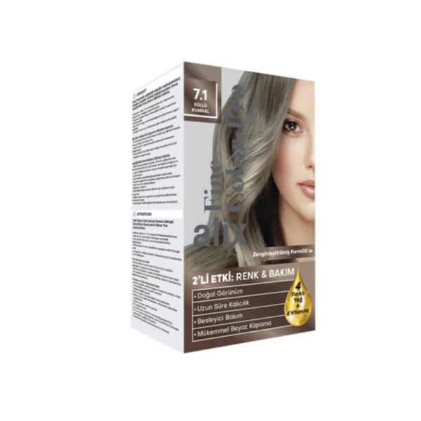 Alix Kit Saç Boyası 7.1 50ml