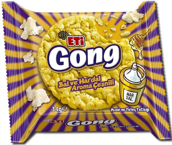 Eti Gong Ballı Hardallı 34gr