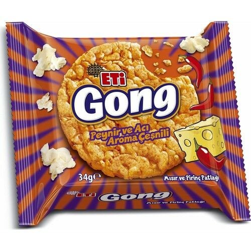 Eti Gong Baharatlı Peynirli 34gr