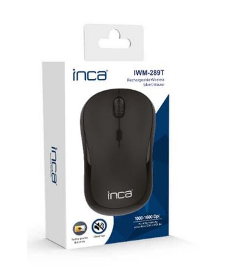 INCA IWM-289T Bluetooth+Wireles Sessiz Mouse Siyah