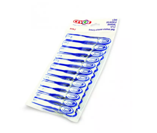 Tofita 5175-Ç Çevre Lüks Silikonlu Mandal 12li