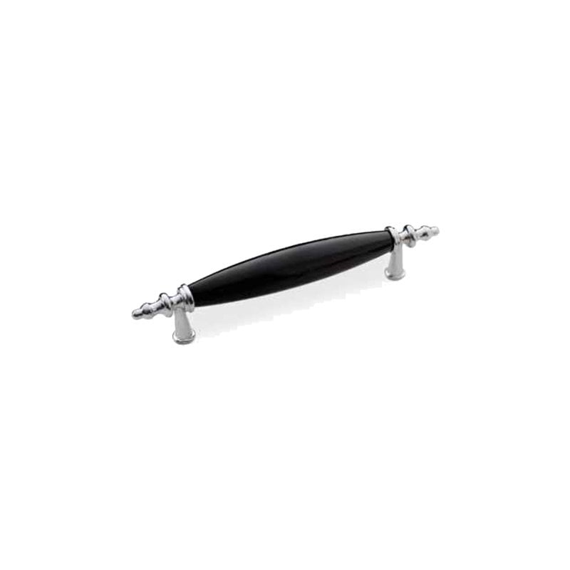Egesel 8720 Lale Siyah Porselen Kulp Krom 128mm