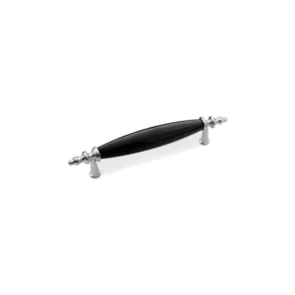 Egesel 8720 Lale Siyah Porselen Kulp Krom 128mm