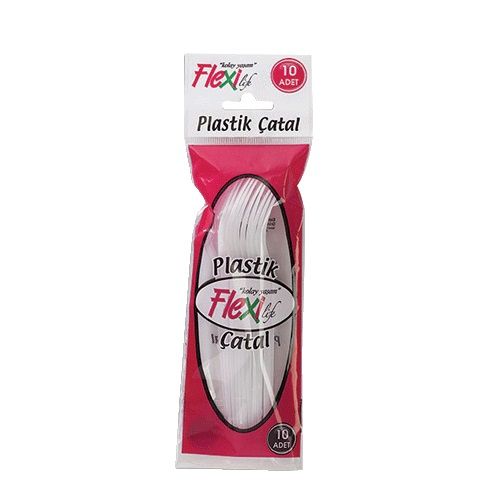 Flexi Plastik Çatal 10 lu