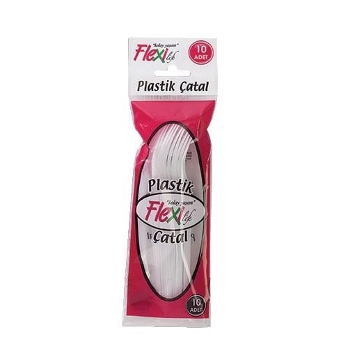 Flexi Plastik Çatal 10 lu