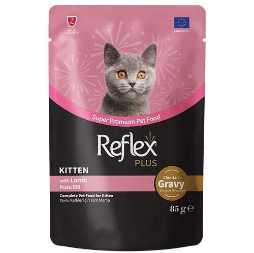 Reflex Kedi Pouch Yavru Kuzu Etli  85gr