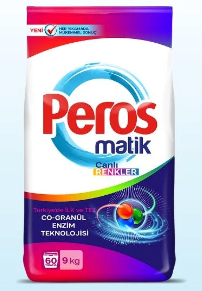 Peros Matik Canlı Renkler 9kg