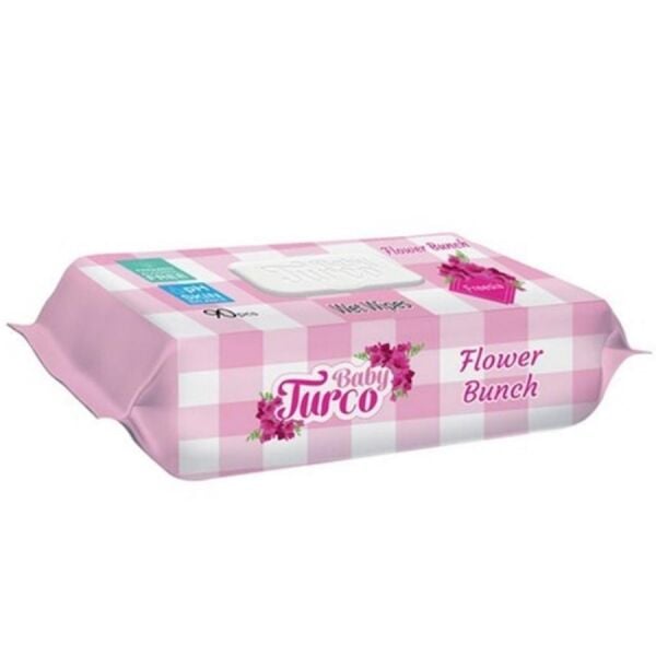 Baby Turco Islak Havlu Çiçek Demeti 90 lı