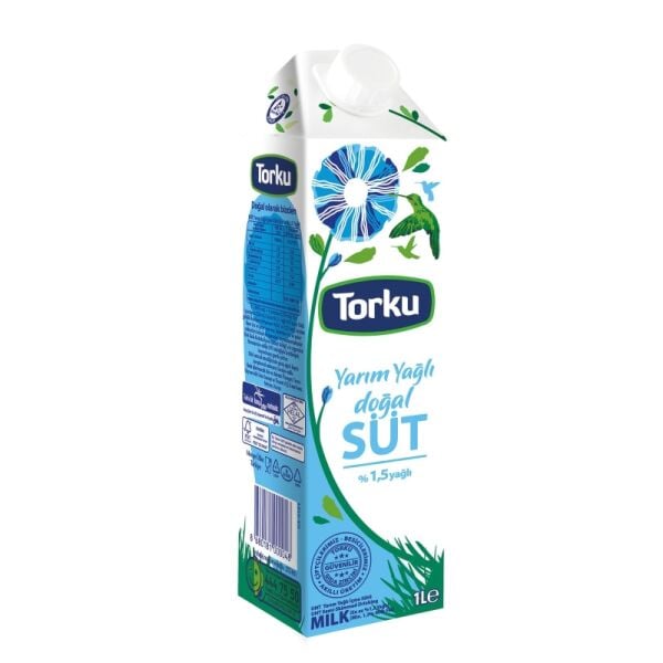 Torku Yarım Yağlı Süt 1 Litre