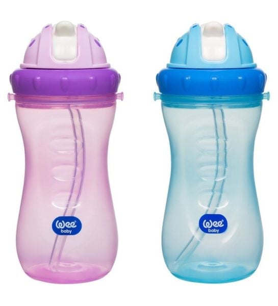 Wee 761 Renkli Pipetli Bardak 340ml