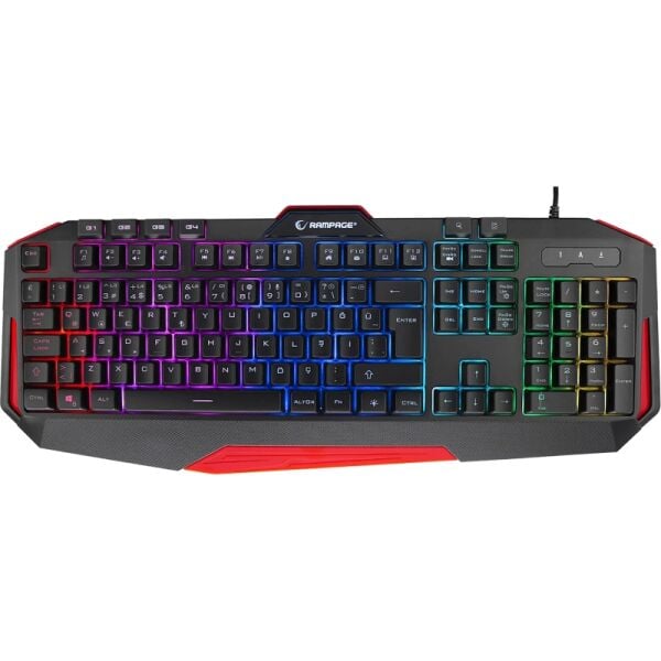 Rampage KB-RX7 Alpor Pro Siyah USB Aydınlık Klavye