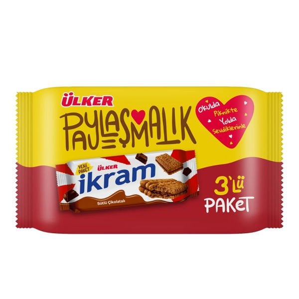 Ülker İkram Kremalı Bisküvi Çikolata 3x84gr