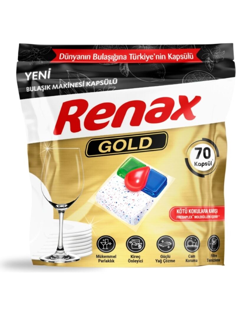 Renax Gold Bulaşık Makinesi Kapsülü 70 li