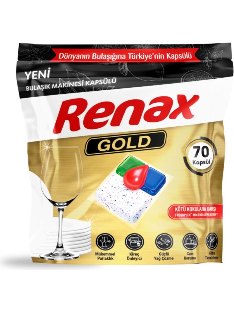 Renax Gold Bulaşık Makinesi Kapsülü 70 li