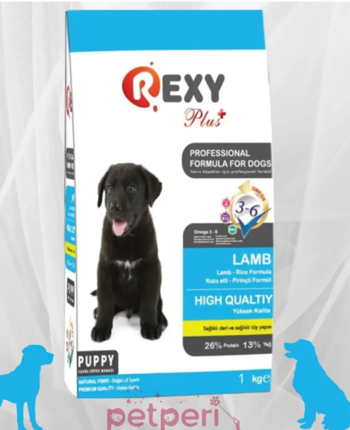 Rexy Yetişkin Kuzu Etli Köpek Maması 1kg