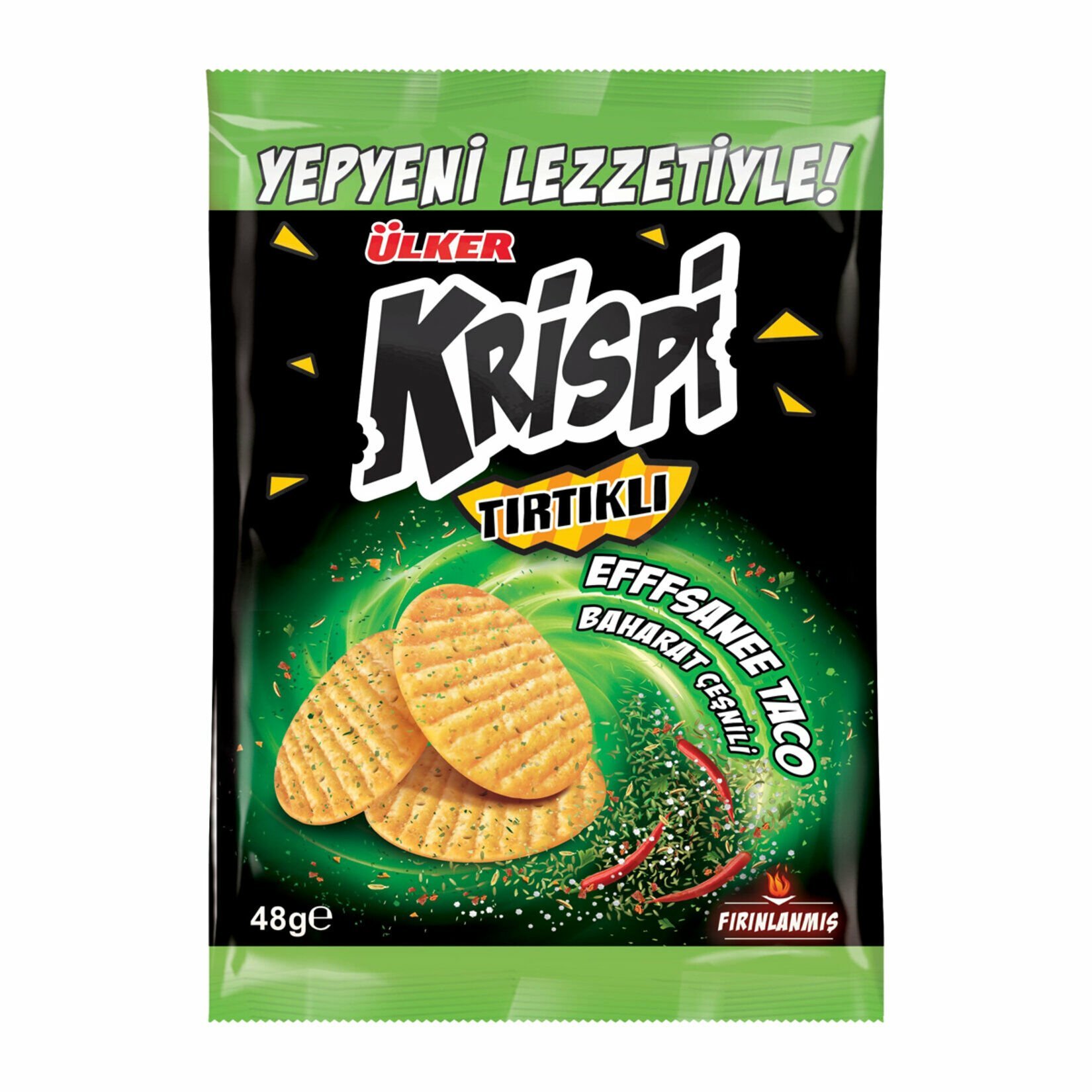 Ülker Krispi Tırtıklı Kraker Baharatlı 48g