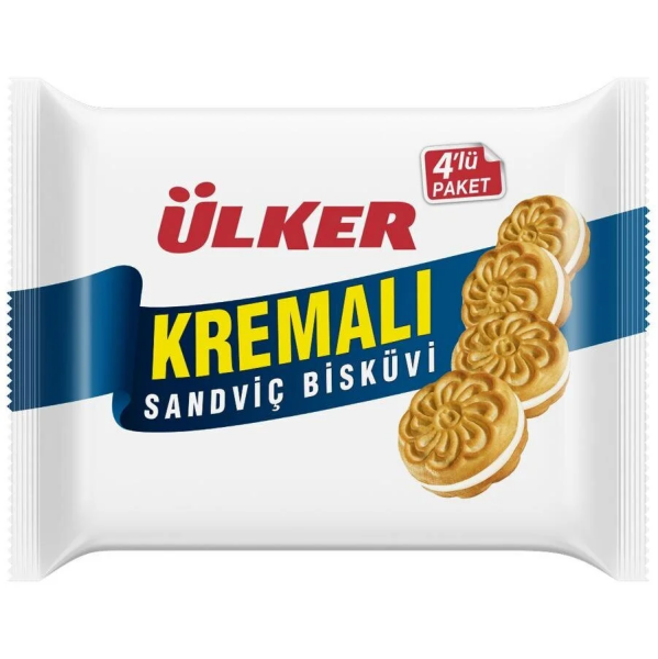 Ülker Kremalı San.Bisk.Sade 4x61g