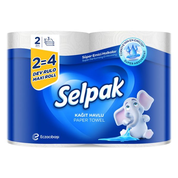 Selpak Havlu Dev Rulo 2=4