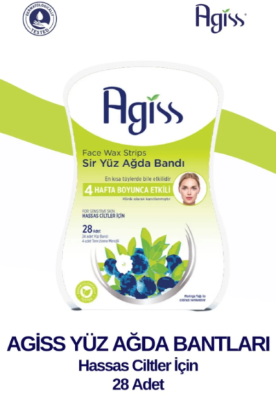Agiss Yüz Ağda Bandı Hassas Ciltler 28 li