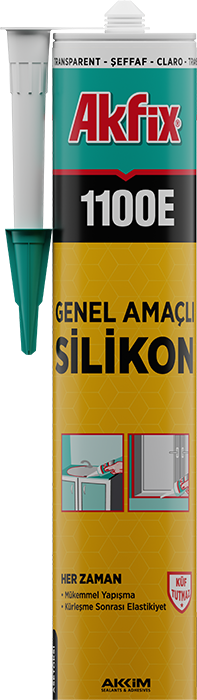 Akfix 1100E Genel Amaçlı Silikon 280g Antrasit Gri