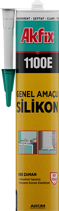 Akfix 1100E Genel Amaçlı Silikon 280gr Kahvrengi