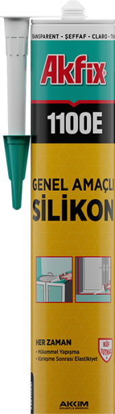 Akfix 1100E Genel Amaçlı Silikon 280gr Kahvrengi