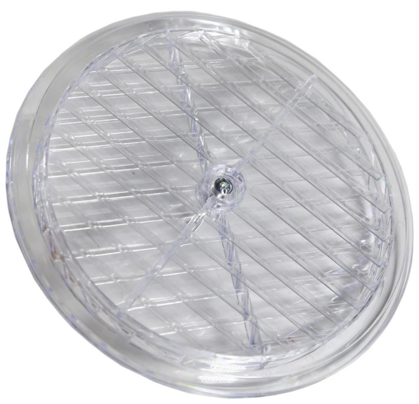 Doğalgaz Cam Menfezi Çift Taraflı Yuvarlak Şeffaf