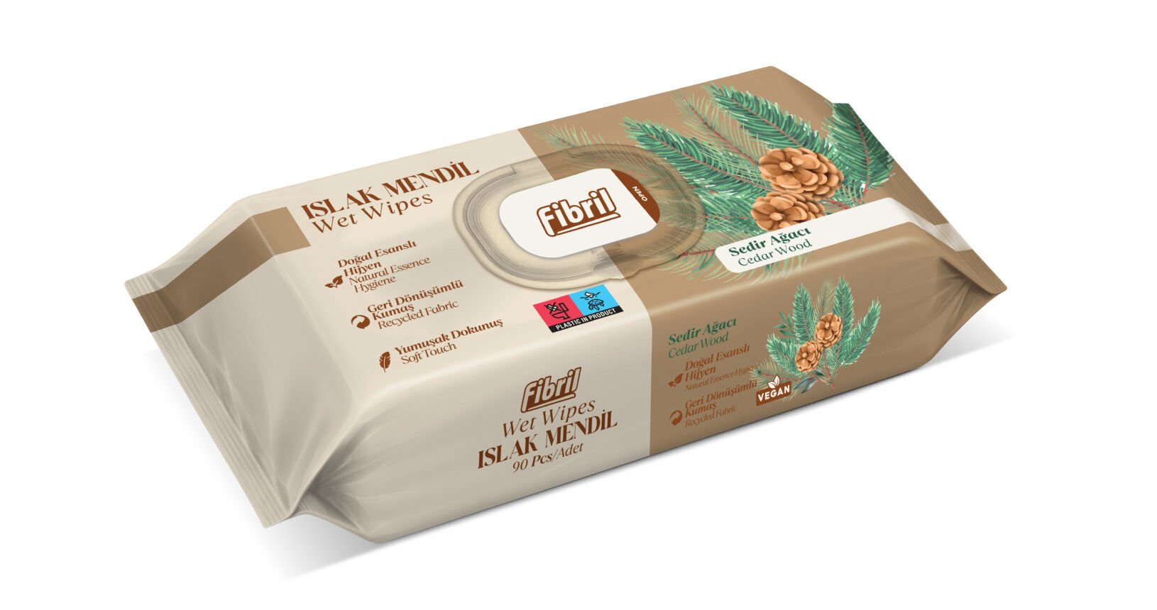 Fibril Islak Mendil 90 lı Sedir Ağacı