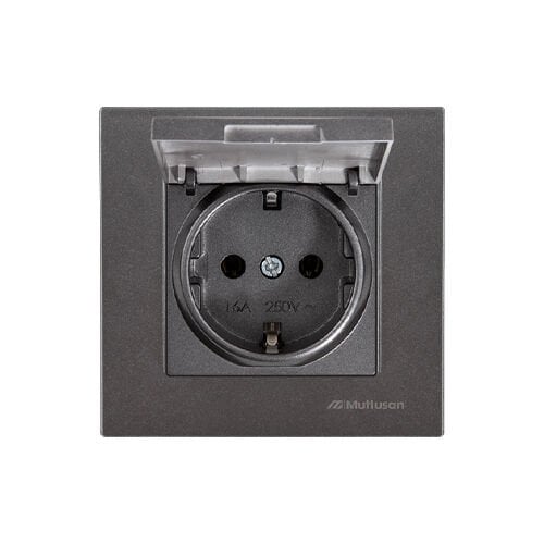 Mutlusan Rita Antrasit Kapaklı Topraklı Priz