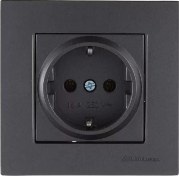 Mutlusan Rita Antrasit Kapaklı Topraklı Priz