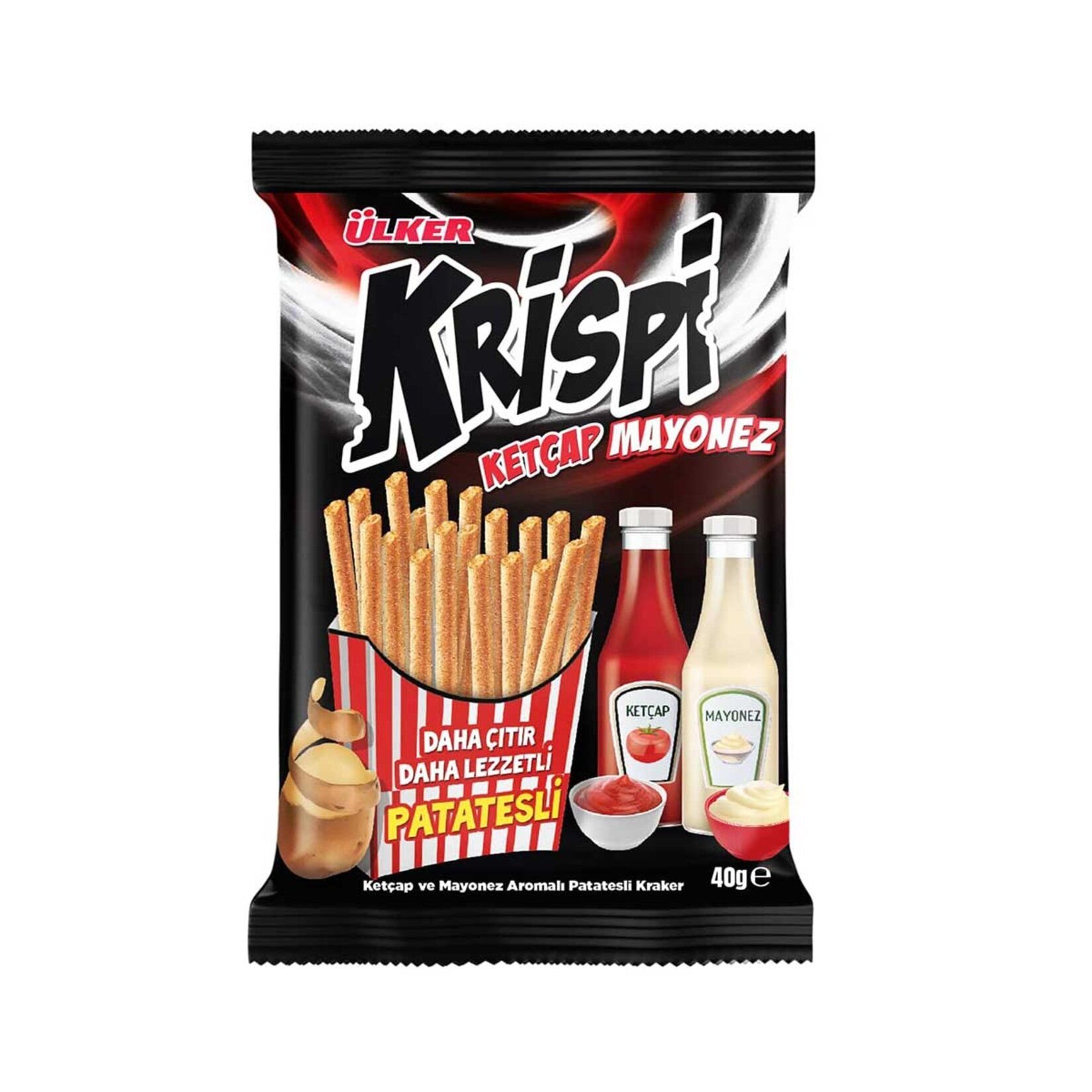 Ülker Krispi Ketçap&Mayonez Çubuk Kraker 40gr