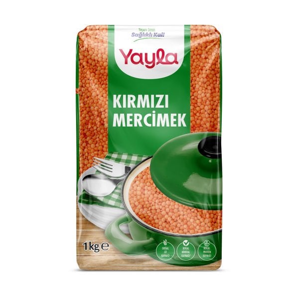 Yayla Yerli Kırmızı Mercimek 1kg