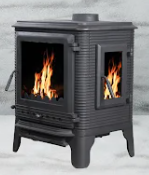 TDS Damla Döküm Şömine Soba Yan Camlı