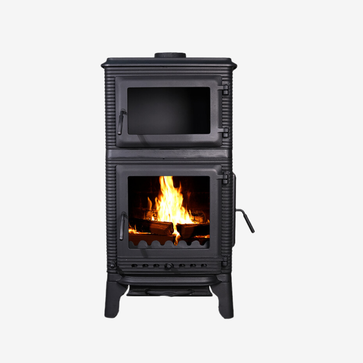 TDS Damla Döküm Şömine Soba Fırınlı Yan Camlı