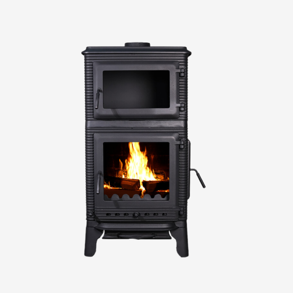 TDS Damla Döküm Şömine Soba Fırınlı Yan Camlı