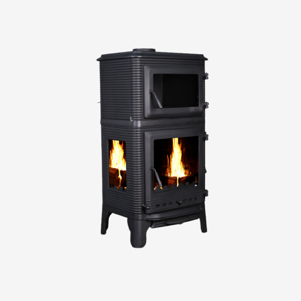 TDS Damla Döküm Şömine Soba Fırınlı Yan Camlı