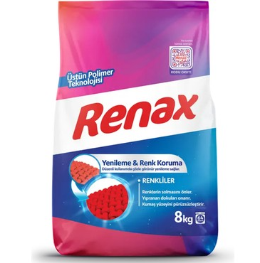 Renax Renkliler Toz Deterjan 8kg