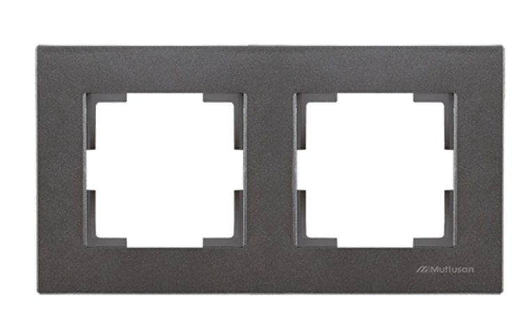 Mutlusan Rita Antrasit İkili Yatay Çerçeve