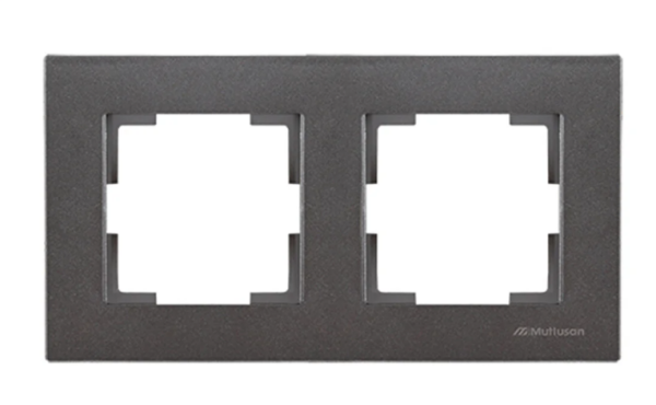 Mutlusan Rita Antrasit İkili Yatay Çerçeve