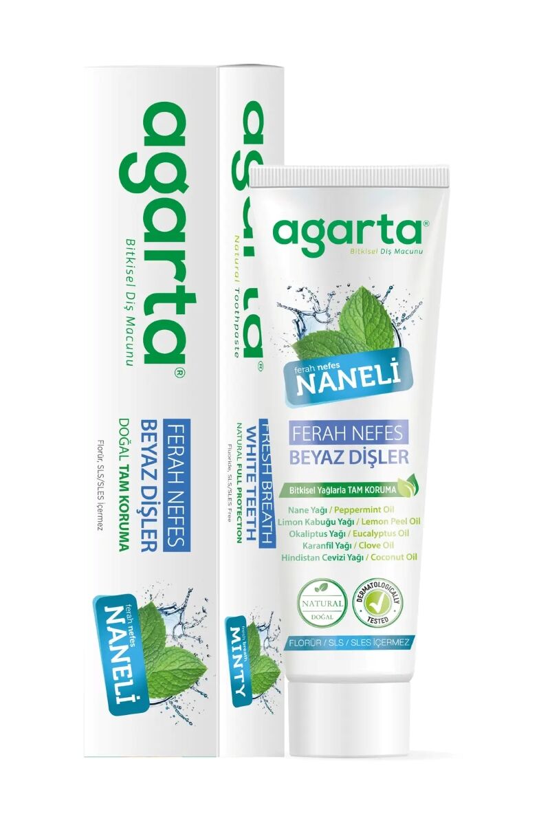 Agarta Doğal Diş Macunu Naneli 100ml