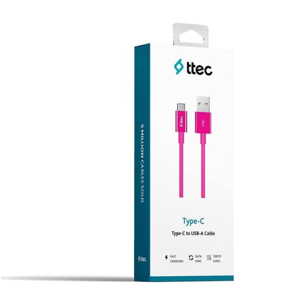 Ttec 2DK-12P Type-C Şarj Kablosu Pembe