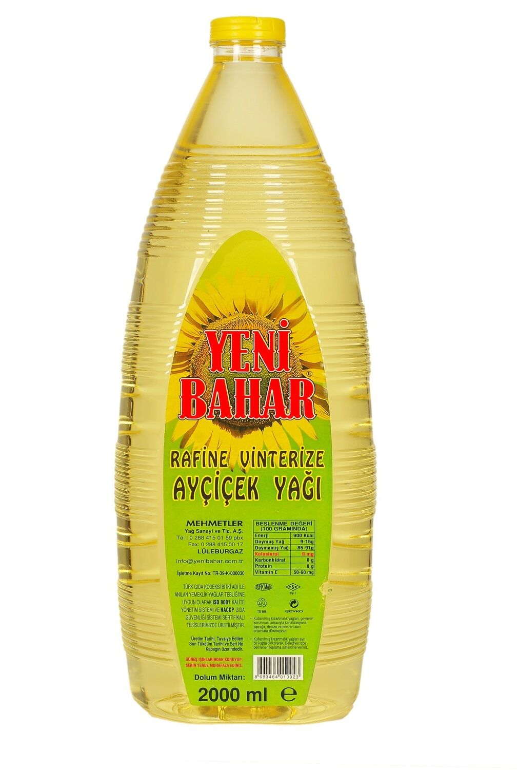 Yenibahar Ayçiçek Yağı Pet 2Lt