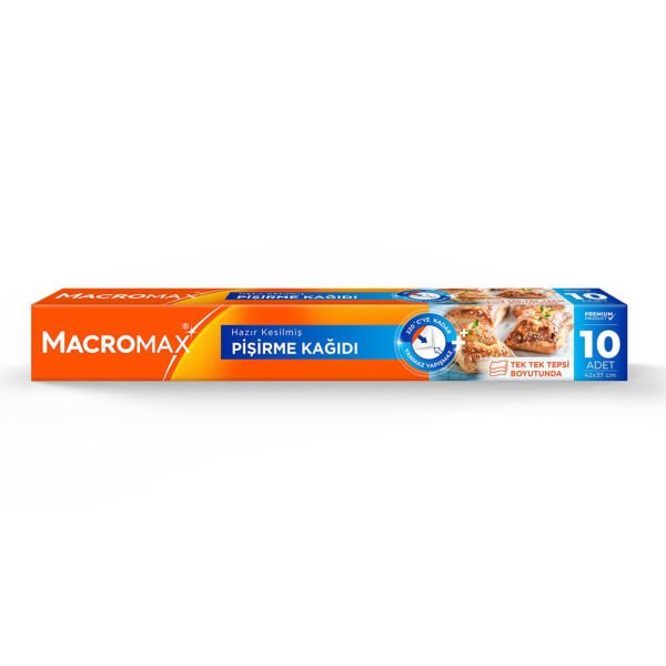 Macromax Pişirme Kağıdı Hazır Kesilmiş 10lu