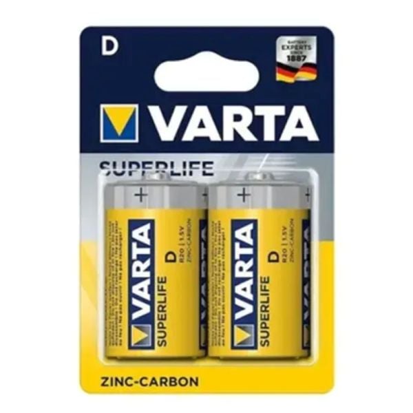 Varta D2020 Süperlife Shrink Büyük Pil 2 li