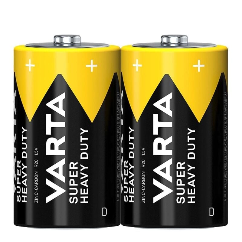 Varta D2020 Süperlife Shrink Büyük Pil 2 li